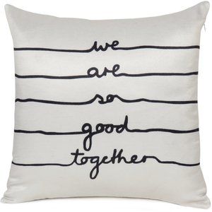 Oussum Home Decorative Digital Print Cushion Pillow Cover with Message